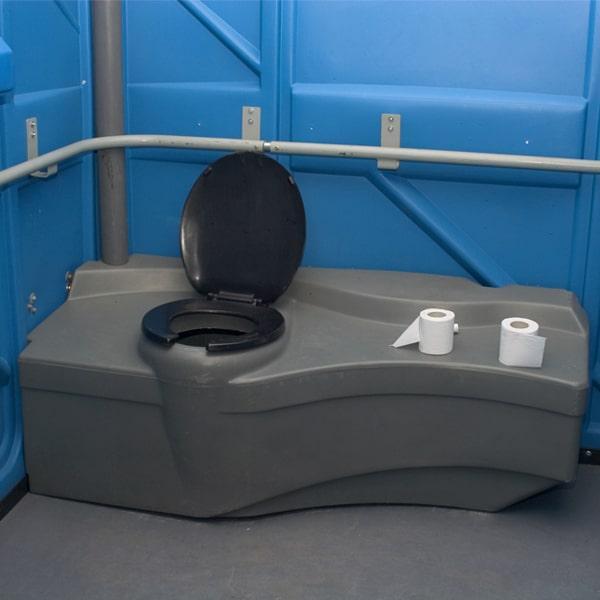 the maximum occupancy for an ada/handicap portable toilet unit is usually one person at a time